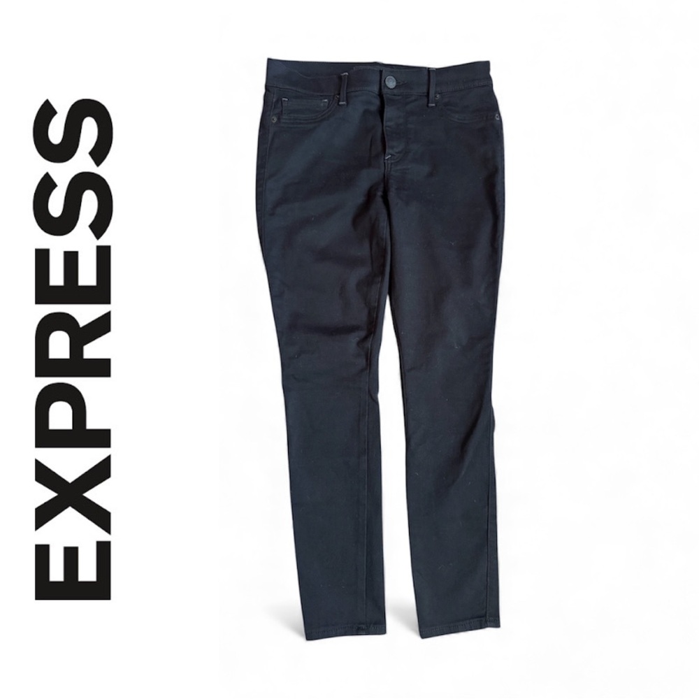 Express Women’s Black Mid Rise Extreme Stretch Jean Leggings. Size 10S
